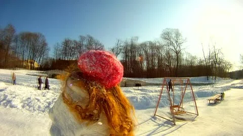 Winter   girl Vídeo Stock 10827922