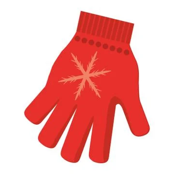 Winter glove icon Illustrazione stock