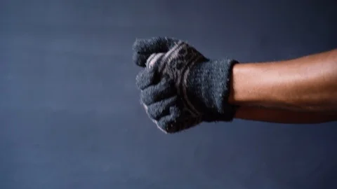 Winter gloves for cold Stock Footage 121503837