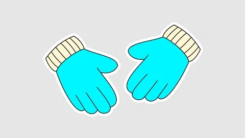 Winter gloves Stock Footage 336780093