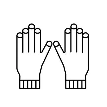 Winter gloves icon element of winter clothes icon for mobile concept and web  Illustrazione stock