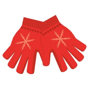 Winter gloves icon Stockillustratie
