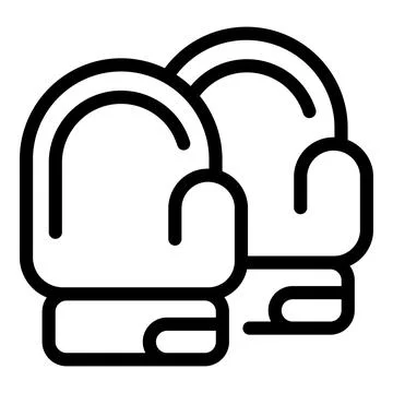 Winter gloves icon outline vector. Climbing activity Stock Illustration
