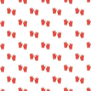 Winter gloves pattern Illustrazione stock