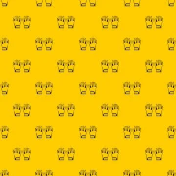 Winter gloves pattern vector Stock Illustration
