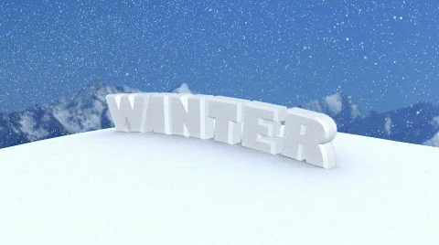 Winter Gone with the Wind 動画素材 328932