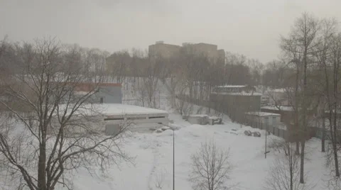Winter in Gorky Park Stock Footage 51055329