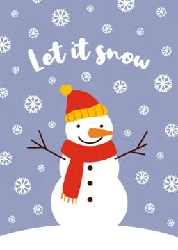 Winter greeting card Stock Illustration