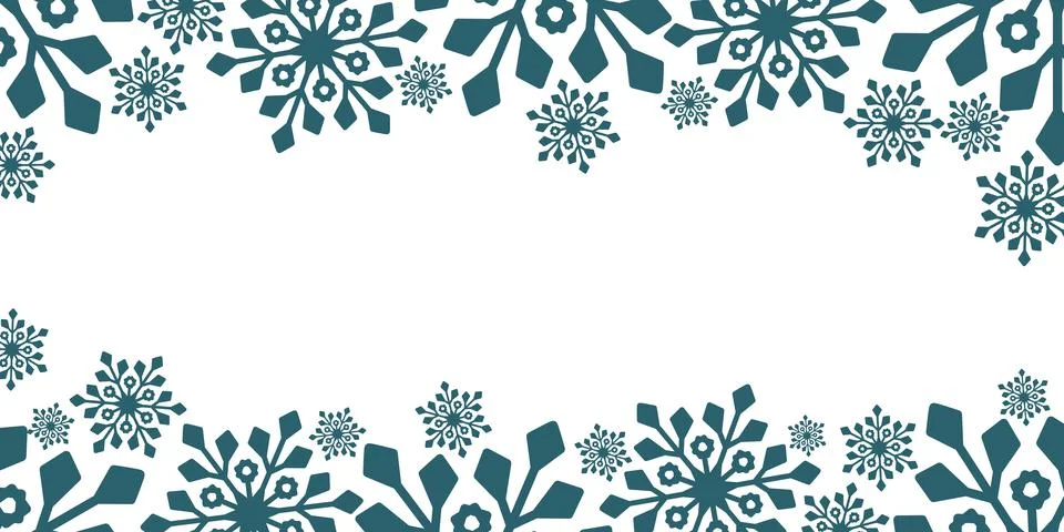 Winter greeting card leaflet header Christmas decoration background. Cute sno Stock Illustration