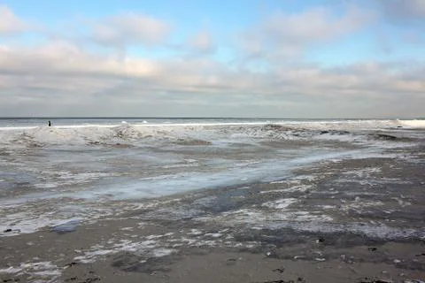 Winter in the Gulf of Riga Stock Photos