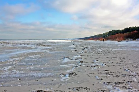 Winter in the Gulf of Riga Stock Photos