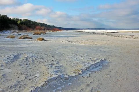 Winter in the Gulf of Riga Stock Photos