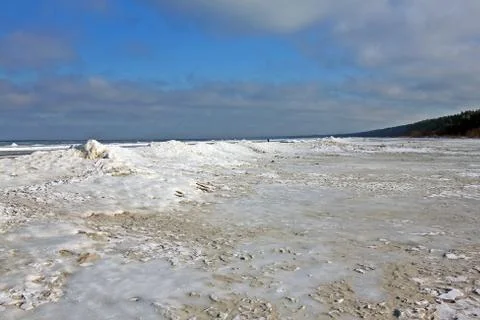 Winter in the Gulf of Riga Stock Photos