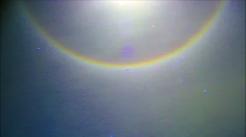 Winter Halo Moon Ring Time-Lapse Stock-Footage 10598626