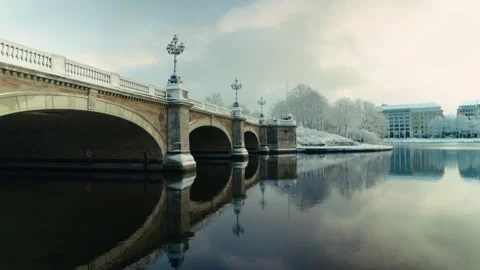 Winter in Hamburg Stock Footage 325745466