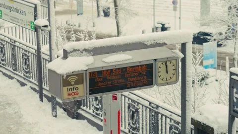 Winter in Hamburg Stock Footage 325745578