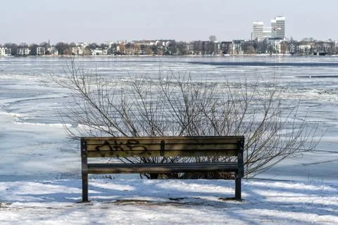 Winter in Hamburg Stock Photos