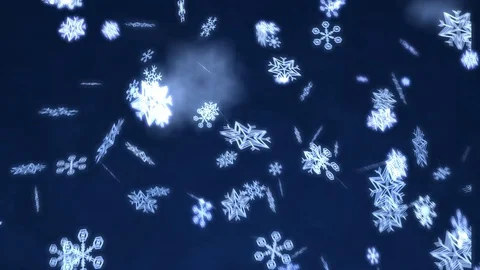 Winter Happy New Year Motion Graphic With Snowflakes Video stock 98084014