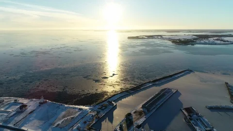 Winter Harbour 库存影片 101214067