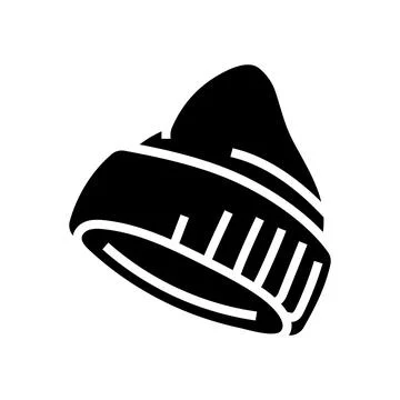 Winter hat cap glyph icon vector illustration イラスト素材