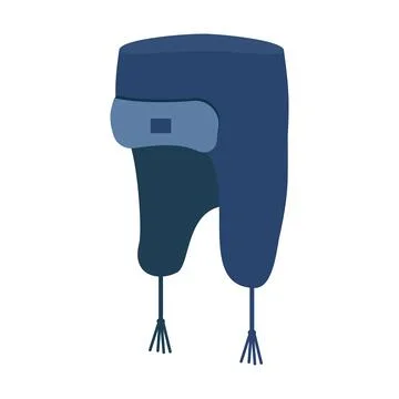 Winter hat, color isolated vector illustration in cartoon style Stock Illustration