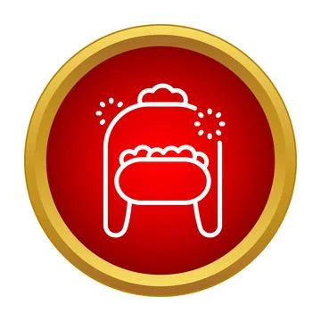 Winter hat with earflaps icon representing cold weather Stock Illustration