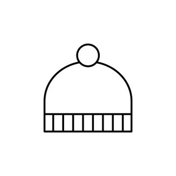 Winter hat icon element of winter clothes icon for mobile concept and web app Illustrazione stock