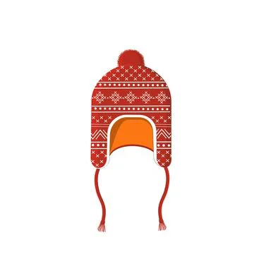 Winter hat icon. Knitted winter cap. Vector illustration Stock Illustration