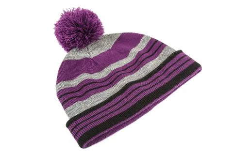 Winter hat isolated on a white background. Stock Photos