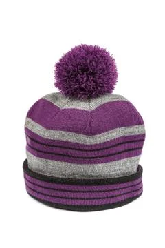 Winter hat isolated on a white background. Stock Photos