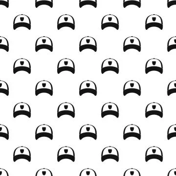 Winter hat pattern vector Stock Illustration