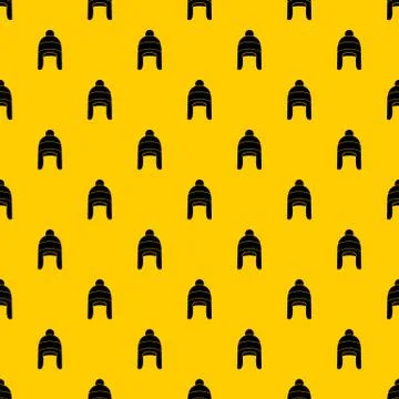 Winter hat pattern vector Stock Illustration