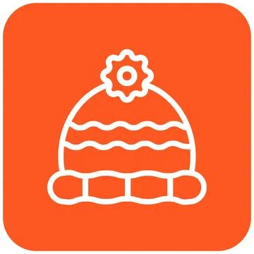 Winter hat Vector Icon Design Illustration Stock Illustration