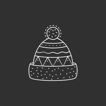 Winter hat. Vector illustration Stock Illustration