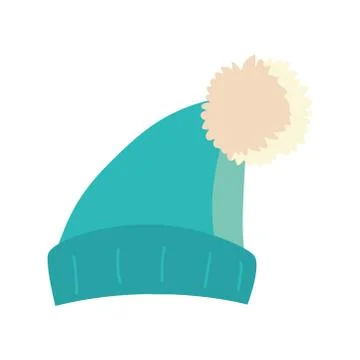 Winter hat warm clothes icon isolated design Stock Illustration