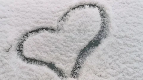 Winter heart Stock Footage 256932756