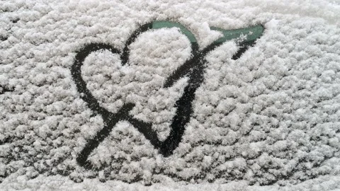 Winter heart Stock Footage 256932776