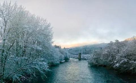 Winter in the Highlands Stock Photos