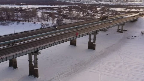 Winter highway Stock-Footage 101404343