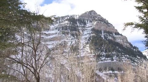 Winter Hiker Stock Footage 46645665