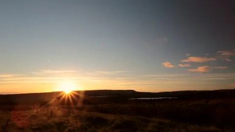 Winter Hill Sunset Stock Footage 82250082
