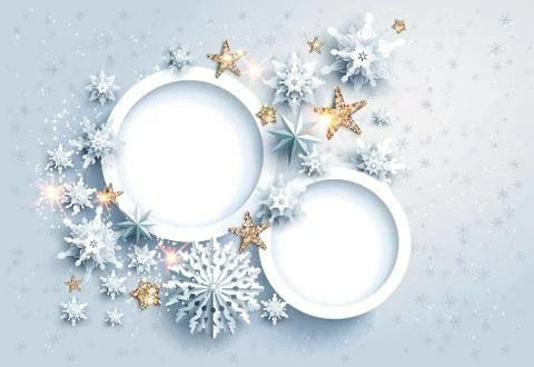 Winter holidau frames Stock Illustration