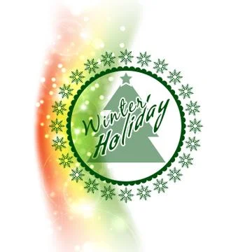 Winter holiday background Stock Illustration