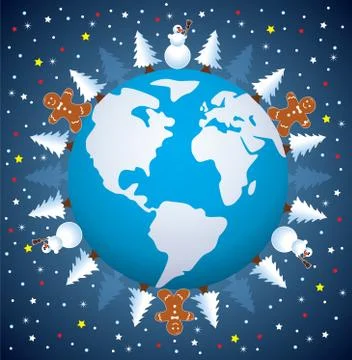 Winter holiday background Stock Illustration