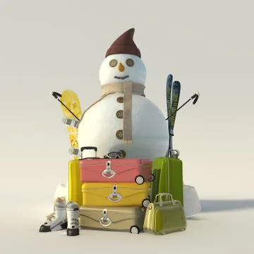 Winter holiday break Illustrazione stock