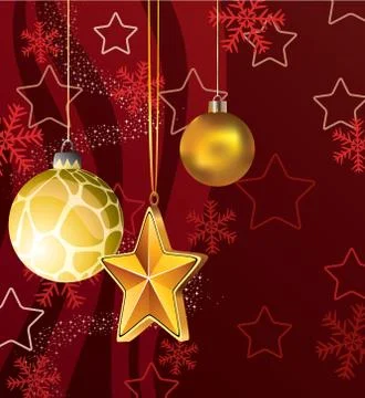 Winter holiday decoration Stock Illustration