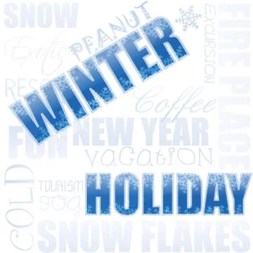 Winter holiday Stock Illustration