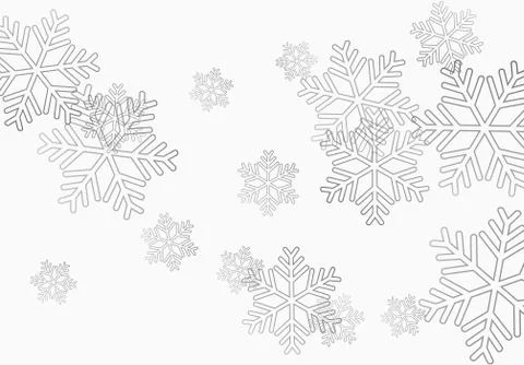 Winter holiday pattern with black snowflakes background Illustrazione stock