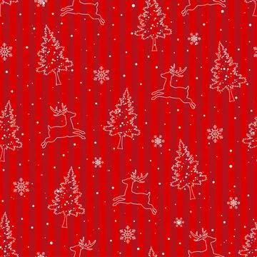 Winter holiday seamless pattern,celebrate theme for Christmas or new year dec Stock Illustration