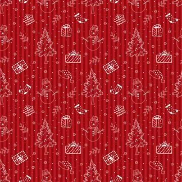 Winter holiday seamless pattern,celebrate theme for happy holiday,fashion,f.. Stock Illustration